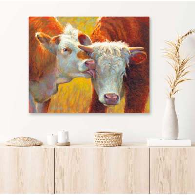 Pastoral Portraits - Calm Affection Canvas Wall Art