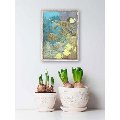 Turtles & Tangs Mini Framed Canvas