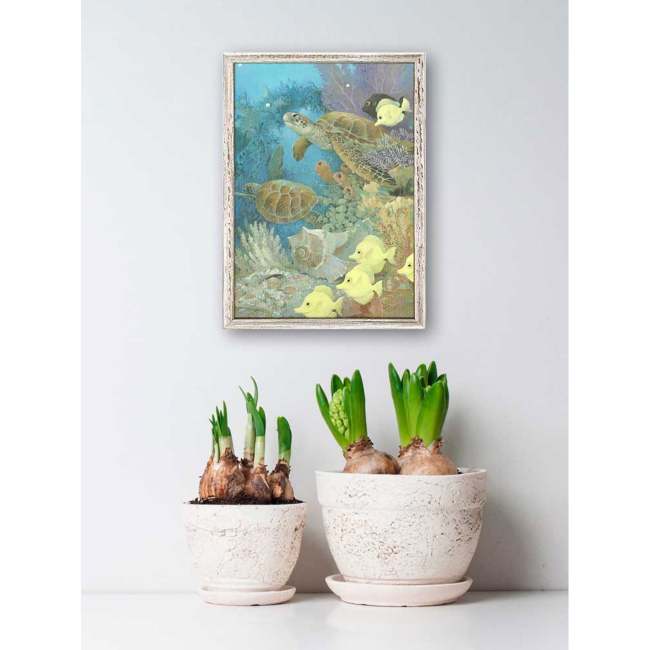 Turtles & Tangs Mini Framed Canvas