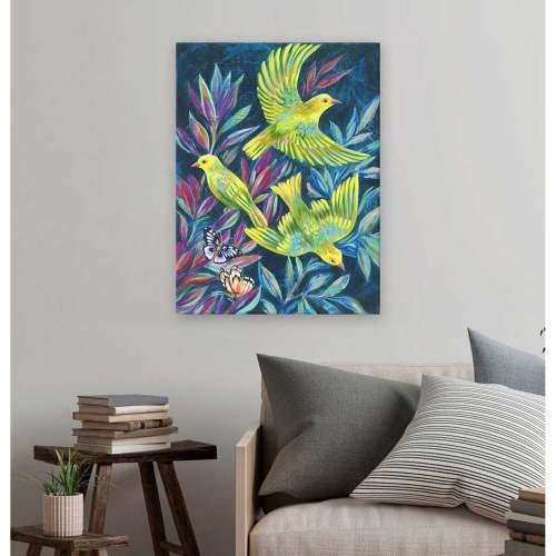 Among The Leaves Canvas Wall Art