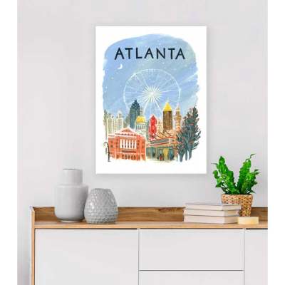 City Pride - Atlanta Canvas Wall Art