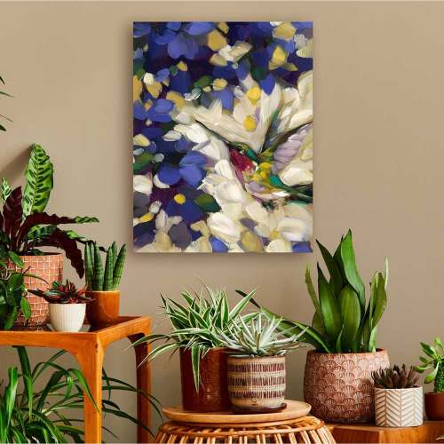 Blue Violet Canvas Wall Art