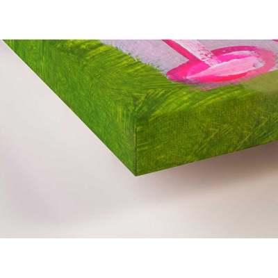 Love Language - Pink & Green Canvas Wall Art