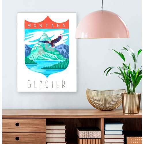 National Parks - Glacier Canvas Wall Art