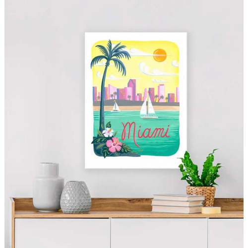 City Pride - Miami Canvas Wall Art