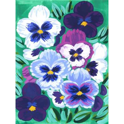 Pansy Canvas Wall Art