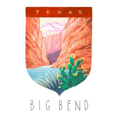National Parks - Big Bend Canvas Wall Art