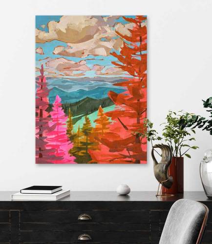 Road Trip - Smokies Canvas Wall Art