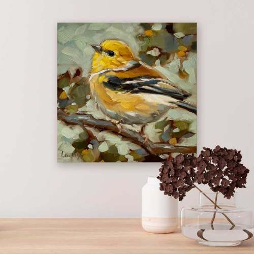 Goldie Bird Canvas Wall Art