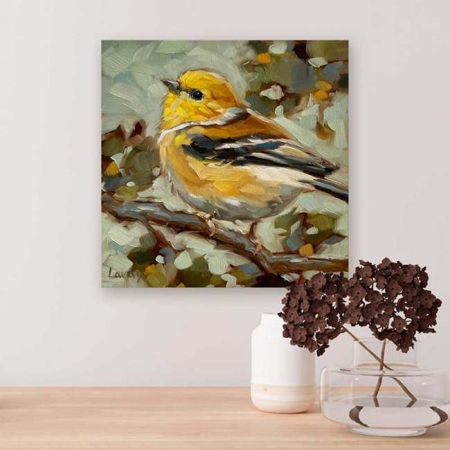 Goldie Bird Canvas Wall Art