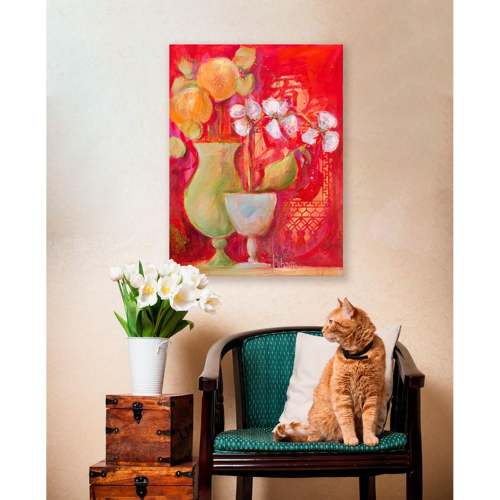 Good Luck Vase II Canvas Wall Art
