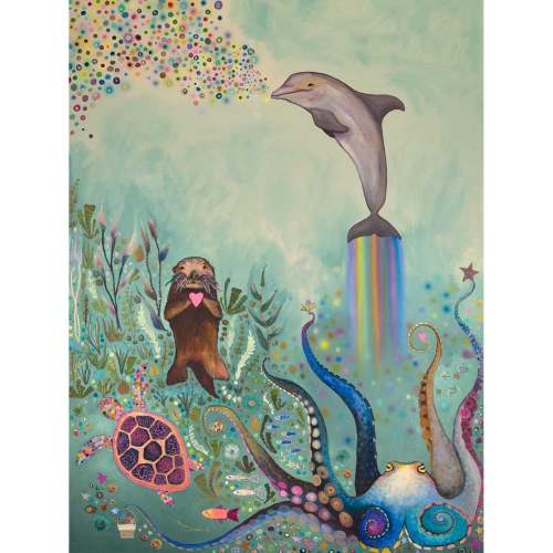 Seaweed Forest Canvas Wall Art