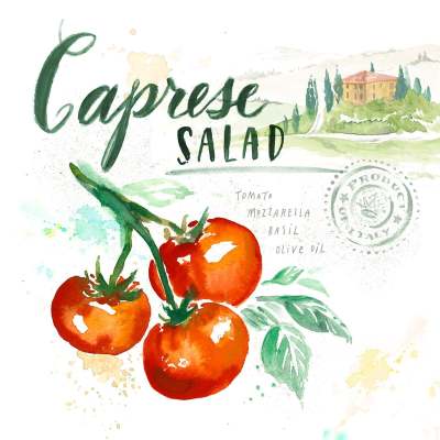 Portrait Of Tuscany - Caprese Canvas Wall Art