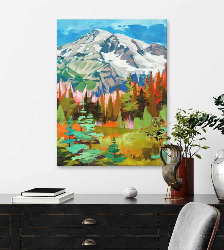 Road Trip - Rainier Canvas Wall Art