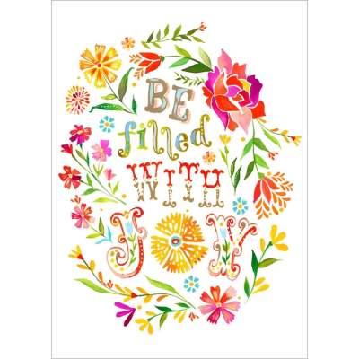 Be Filled with Joy Canvas Wall Art