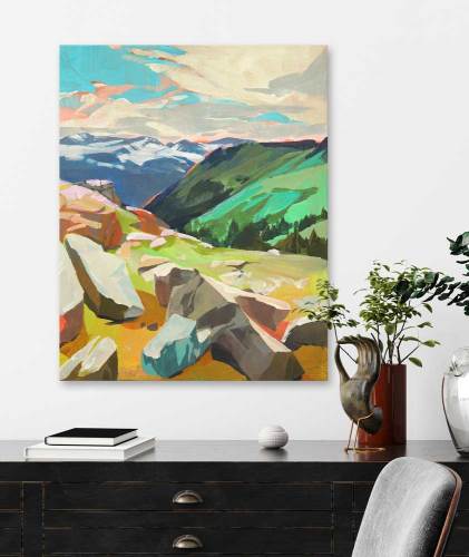Road Trip - Rockies Canvas Wall Art