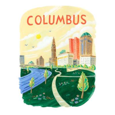 City Pride - Columbus Canvas Wall Art