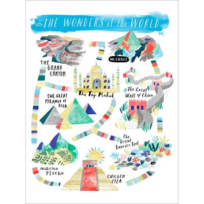 Wonders Of The World Canvas Wall Art