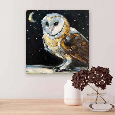 Midnight Visitor Canvas Wall Art