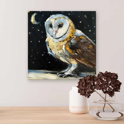 Midnight Visitor Canvas Wall Art