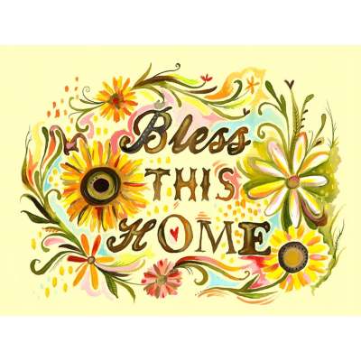Bless this Home Canvas Wall Art