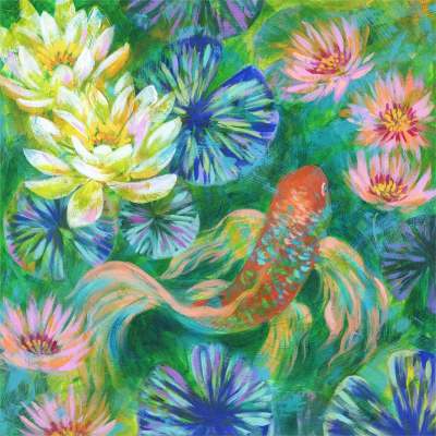 Water Series - As In A Dream Canvas Wall Art