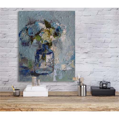 Blue Hydrangeas Canvas Wall Art