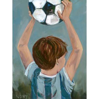 Lil' Soccer Star - Boy Canvas Wall Art