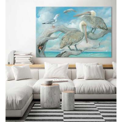Bird Talk Canvas Wall Art