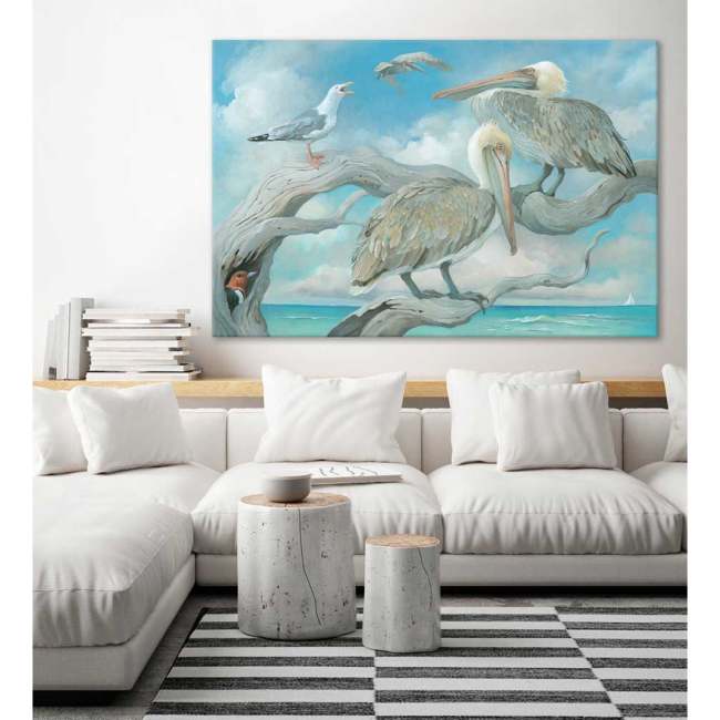 Bird Talk Canvas Wall Art