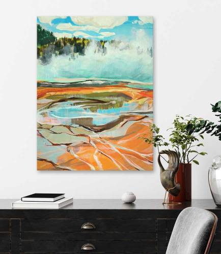 Road Trip - Yellowstone 2 Canvas Wall Art