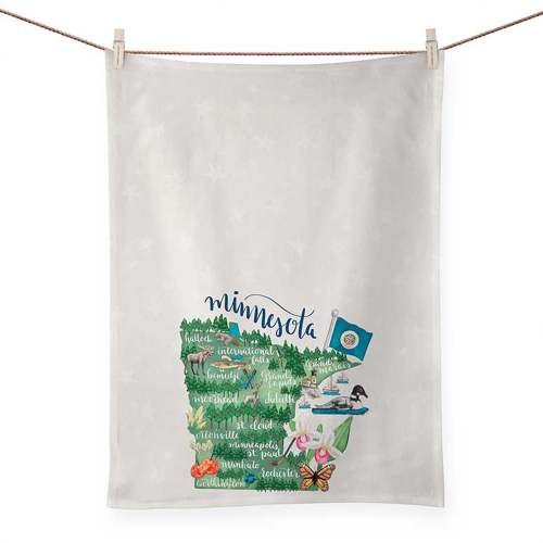 State Map - Minnesota Tea Towels