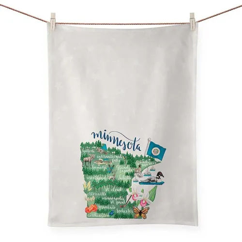 State Map - Minnesota Tea Towels