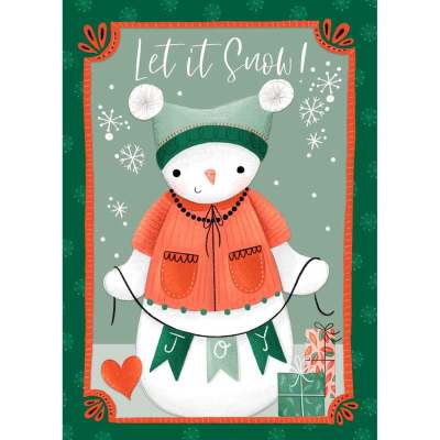 Holiday - Let It Snow - Joy Canvas Wall Art