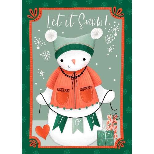 Holiday - Let It Snow - Joy Canvas Wall Art