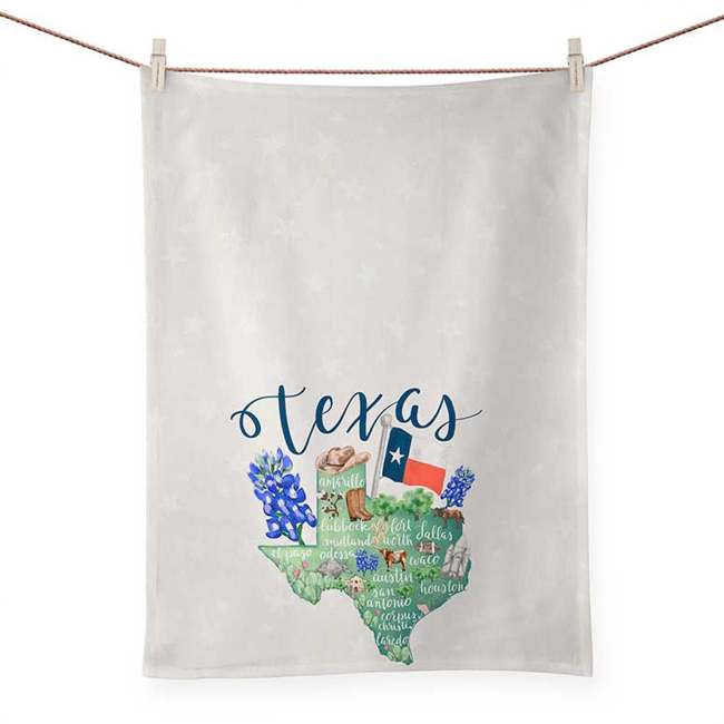 State Map - Texas Tea Towels
