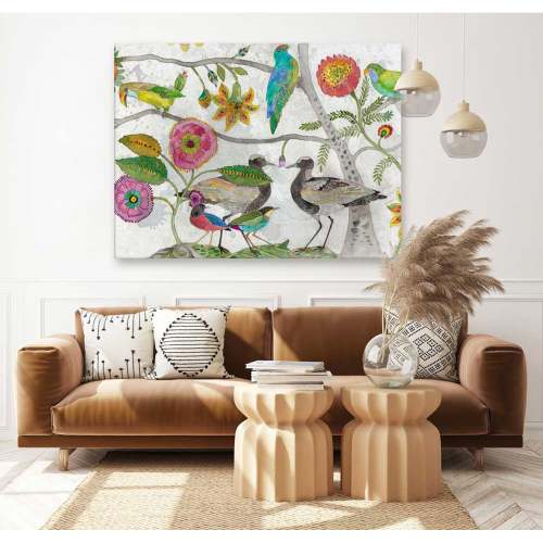 Tropical Birds - Full Color - 2 Canvas Wall Art