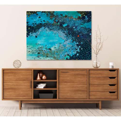 Deep Sea Current Canvas Wall Art