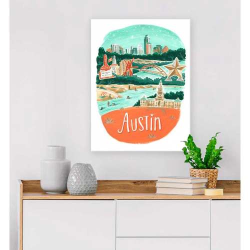 City Pride - Austin Canvas Wall Art
