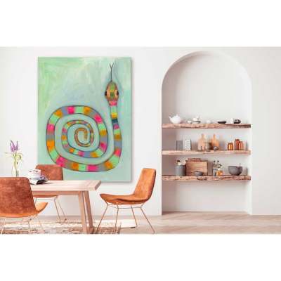 Simply A Snake Canvas Wall Art