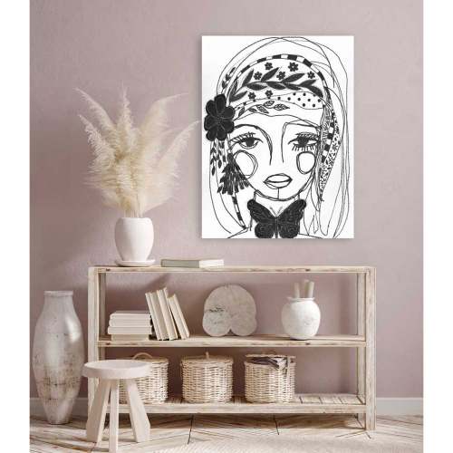 Fashion Floral - Becoming Canvas Wall Art