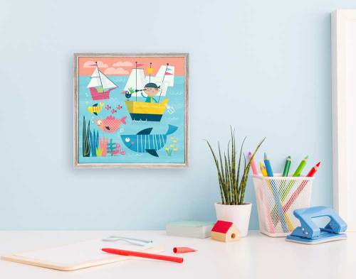 Adventure Ahead Mini Framed Canvas