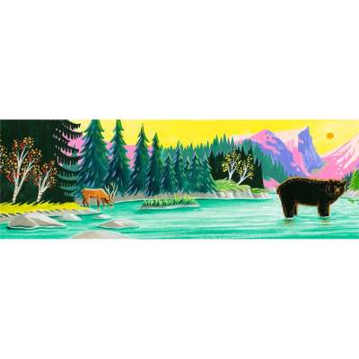 Rocky Mountain Horizontal Canvas Wall Art