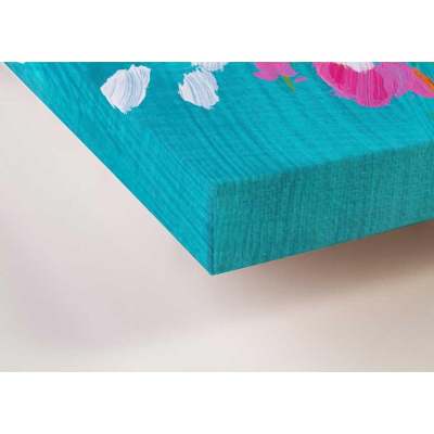 Hummingbird In Turquoise 1 Canvas Wall Art