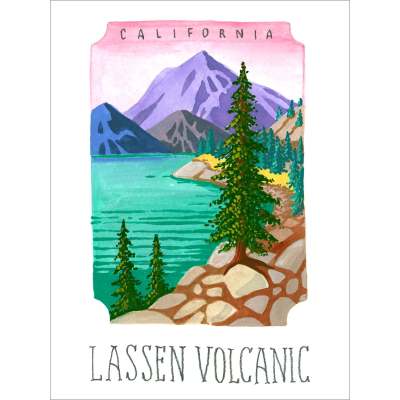 National Parks - Lassen Volcanic Canvas Wall Art