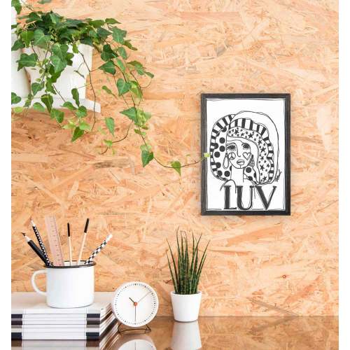 Fashion Floral - Stars & Stripes Mini Framed Canvas