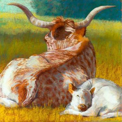 Pastoral Portraits - Afternoon Nap Canvas Wall Art
