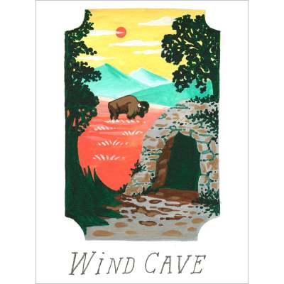 National Parks - Wind Cave Canvas Wall Art