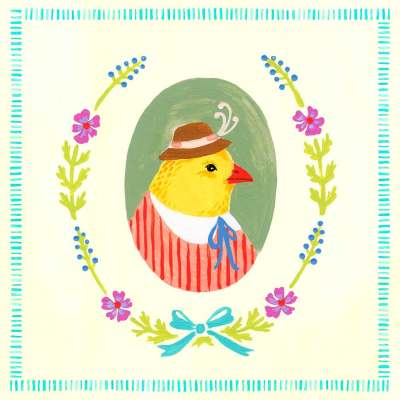 Portraits Of The Spring - Chick Canvas Wall Art