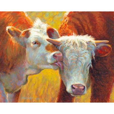 Pastoral Portraits - Calm Affection Canvas Wall Art